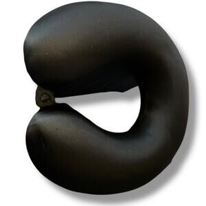 World’s Best Black Travel Neck Pillow Memory Foam U-Shape Cushion Support